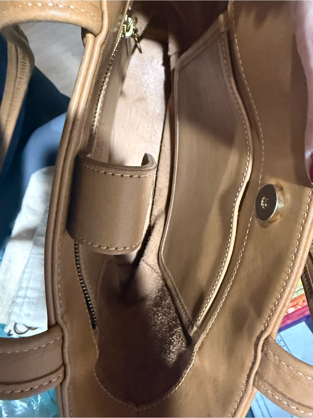 Coach 1999 vintage Leather Tote Bag in Tan - Picture 10 of 16